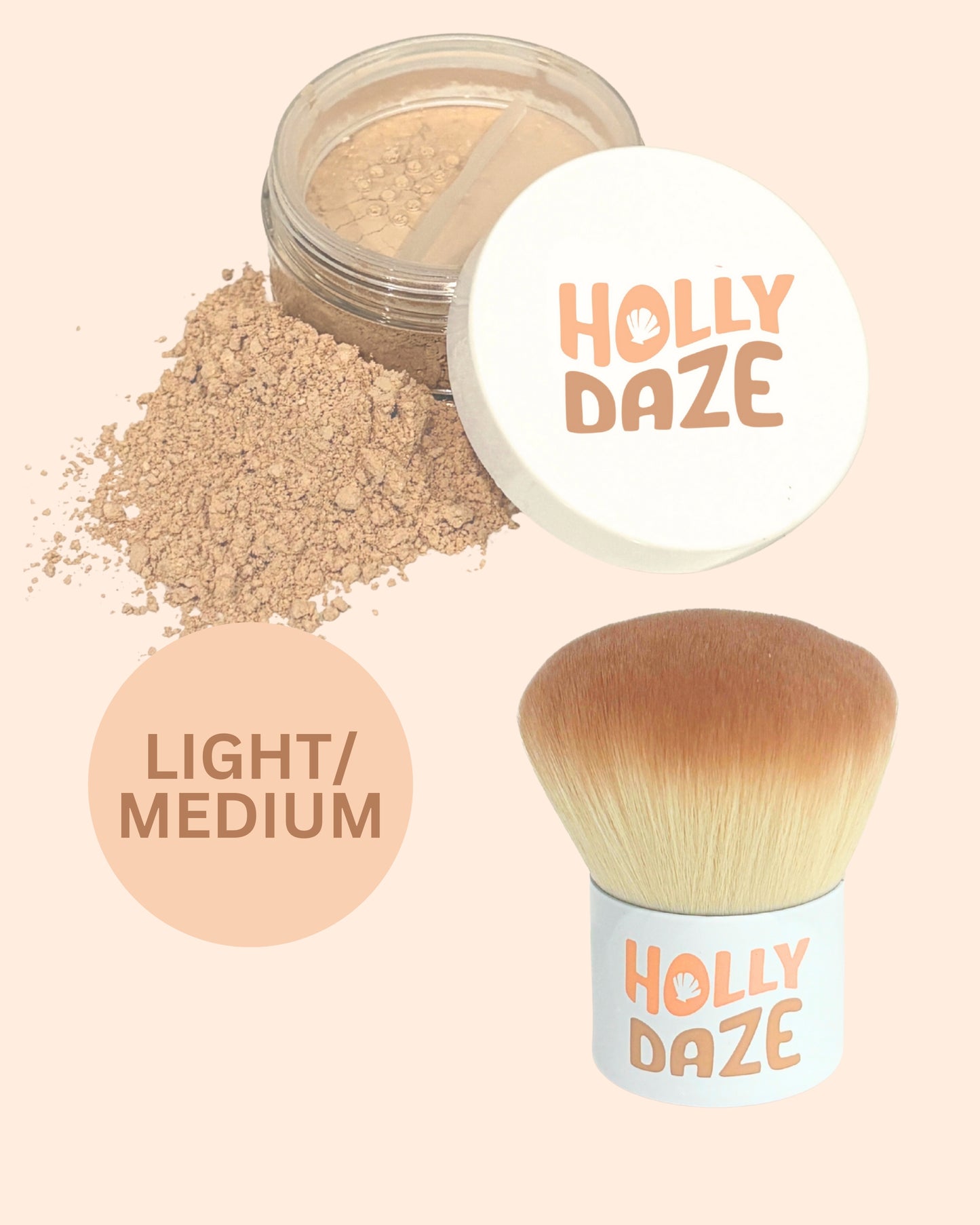 PREORDER Mineral Foundation + Kabuki Brush LIGHT/MEDIUM